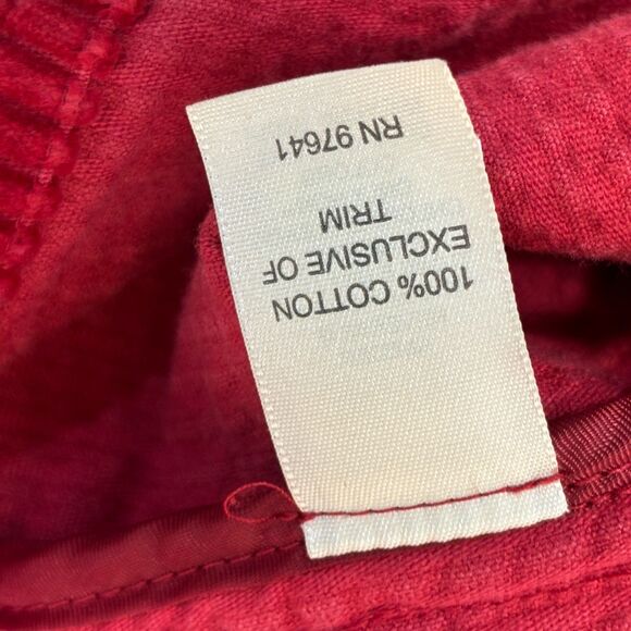 J Jill Women Corduroy Jacket Size Medium Red C036 -29 - Picture 8 of 16
